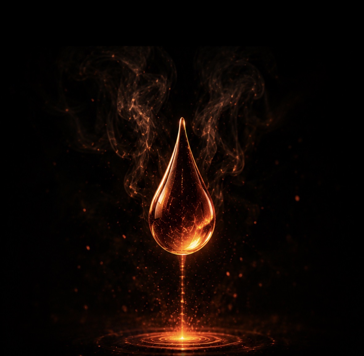 Glowing recovery droplet