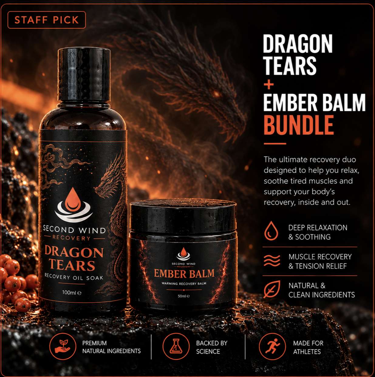 Dragon Tears and Ember Balm recovery bundle
